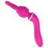 Einsamer 2in1 – Massage & G-Punkt Vibrator mit 3 Aufsätzen (Pink)