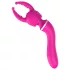 Lonely 2in1 - Massager & G-Punkt Vibrator 3 Aufsätzen (Pink)
