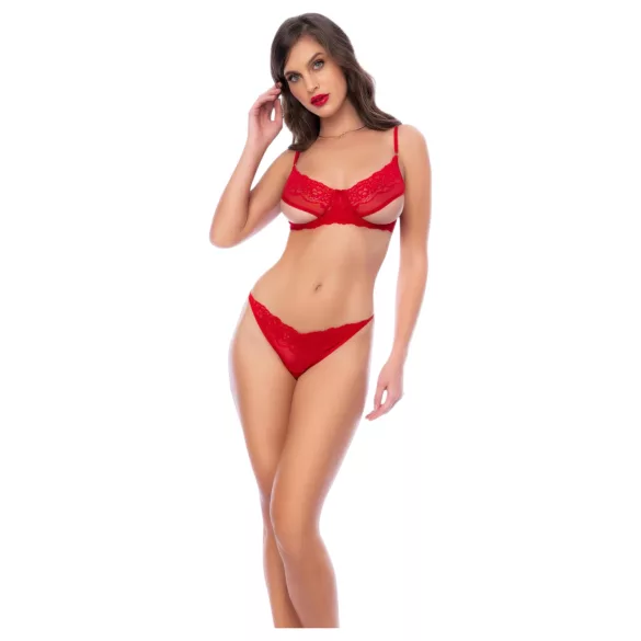 Mapalé - Offenes BH-Set (rot) - L/XL