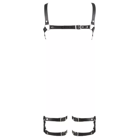 ZADO - Leder-Körpergeschirr Body - Schwarz - L/XL