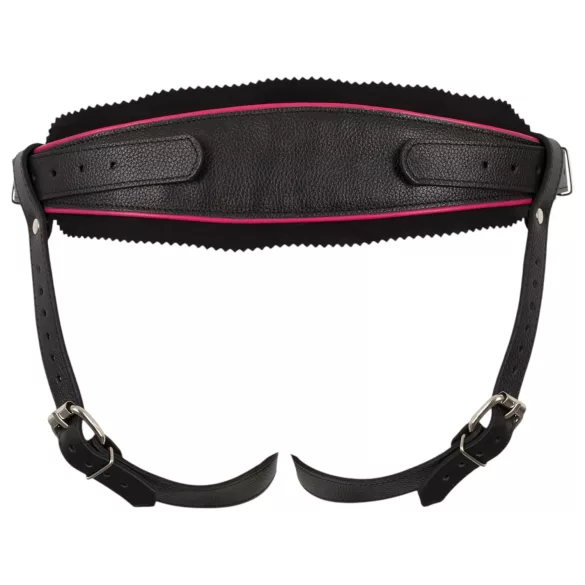 ZADO - Lederunterteil für anstoßbaren Dildo, BDSM (schwarz, S-L)