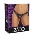 ZADO - Lederunterteil für anstoßbaren Dildo, BDSM (schwarz, S-L)