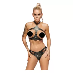 ZADO - Leder-Set mit Strap-On Unterwäsche (schwarz)