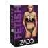 ZADO - Leder-Set mit strap-on Slip (schwarz)