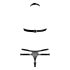ZADO - Leder-Set mit strap-on Slip (schwarz)