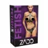 ZADO - Leder-Set mit Strap-On Unterwäsche (schwarz) - L/XL