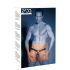 ZADO - Ledertanga mit Dildo, 3 Penisringen - L/XL
