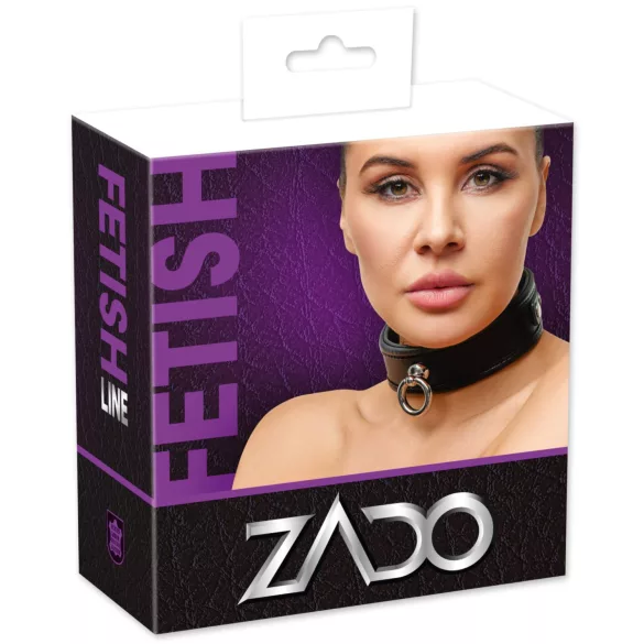 ZADO - Lederhalsband (schwarz)