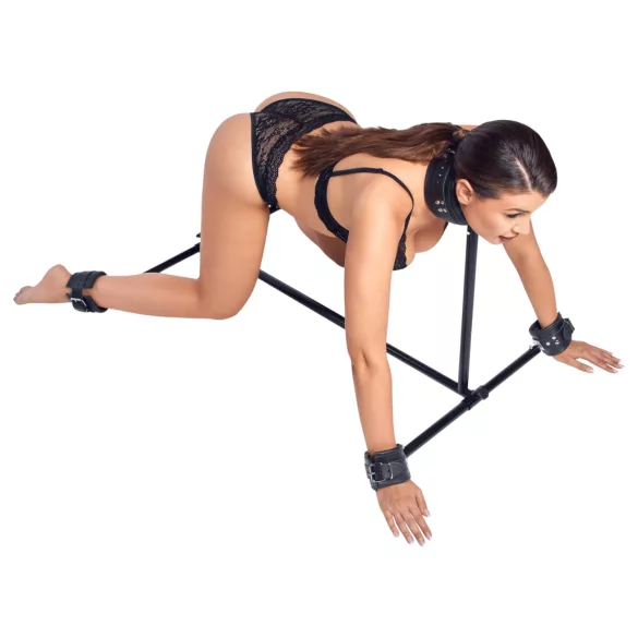 ZADO - Halsband, Hand- & Fußspreizer (schwarz)