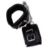 ZADO - Schwarze Lederhandfesseln mit Karabiner