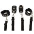 ZADO - Lederbettfessel-Set (schwarz)
