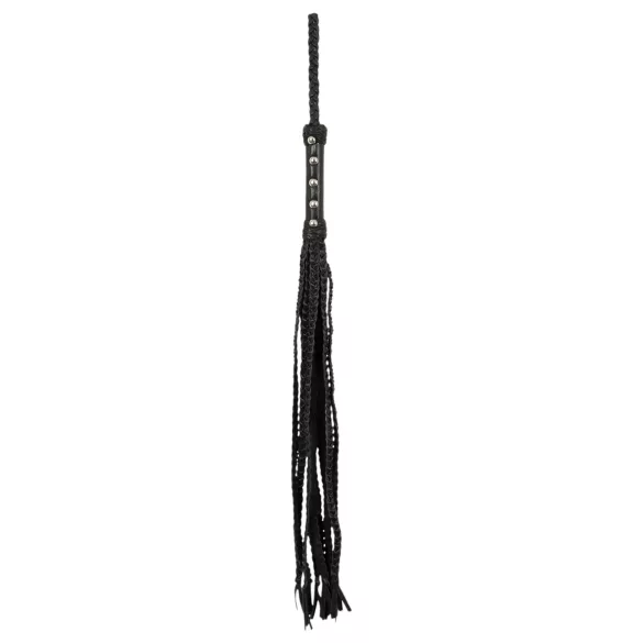 ZADO - 9-riemige geflochtene Lederpeitsche (schwarz)
