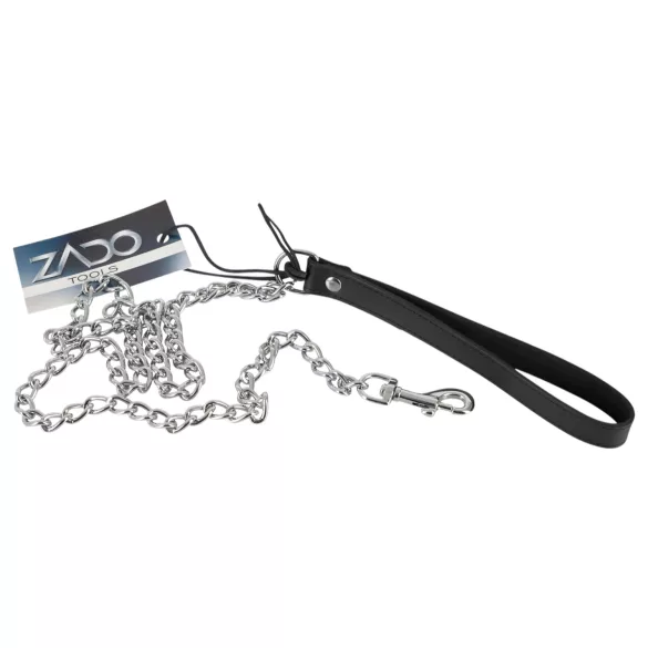 ZADO - Metall-BDSM-Leine für Halsband (silber)