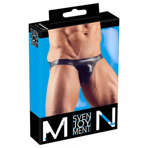 Glänzender Minimal-Slip für Herren (schwarz) - XXL