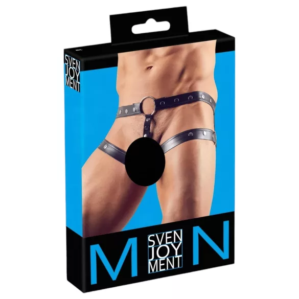 Svenjoyment - Geschirr mit Penisring (schwarz) - M/L