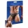 Glänzender Herren-Tanga mit transparentem Einsatz (schwarz) - M