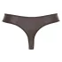 Svenjoyment - glänzender Herren-String mit Strass-Reißverschluss (schwarz) - M