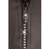 Svenjoyment - Glänzender Herren-Tanga mit Strass-Reißverschluss (Schwarz) - XL