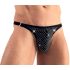 Svenjoyment - Glitzernder Herren-Tanga (Schwarz) - L