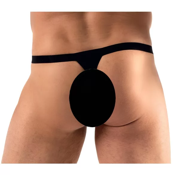 Svenjoyment - Glitzer Herren-Tanga (schwarz) - L