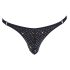 Svenjoyment - Glitzernder Herren-Tanga (Schwarz) - L