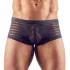 Transparente, gestreifte Boxershorts (schwarz)