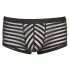 Transparente, gestreifte Boxershorts (schwarz) - M
