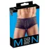 Transparente, gestreifte Boxershorts (schwarz) - XL