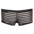 Transparente, gestreifte Boxershorts (schwarz) - XL