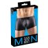 Svenjoyment - Matt-Boxershorts mit Strass und Reißverschluss (schwarz) - M
