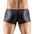 Svenjoyment - Matt-Boxershorts mit Strass und Reißverschluss (schwarz) - M