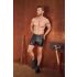 NEK - Längere Herren-Shorts mit Metallschnalle (Schwarz) - M