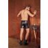 NEK - Längere Herren-Shorts mit Metallschnalle (Schwarz) - M