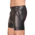 NEK - Langer Männer-Shorts mit Metallschnalle (Schwarz) - L