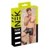 NEK - Schwarze Boxershorts mit rotem Seiteneinsatz und Reißverschluss - M