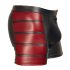 NEK - Schwarze Boxershorts mit rotem Seiteneinsatz und Reißverschluss - M