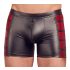 NEK - Schwarze Boxershorts mit rotem Seiteneinsatz und Reißverschluss - L