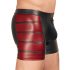 NEK - Schwarze Boxershorts mit rotem Seiteneinsatz und Reißverschluss - L