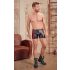 NEK - Schwarze Boxershorts mit rotem Seiteneinsatz und Reißverschluss - L