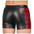 NEK - Schwarze Boxershorts mit rotem Seiteneinsatz und Reißverschluss - L