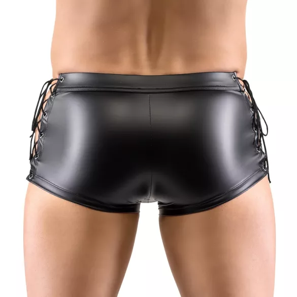 Svenjoyment - Matt-Boxershorts mit seitlicher Schnürung (Schwarz) - XL
