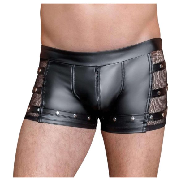 NEK - Genietete, Reißverschluss-Boxershorts (schwarz) - L