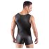 Svenjoyment - ärmelloser, kurzer Herren-Overall (schwarz) - 2XL