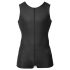 Svenjoyment - ärmelloser, kurzer Herren-Overall (schwarz) - 2XL