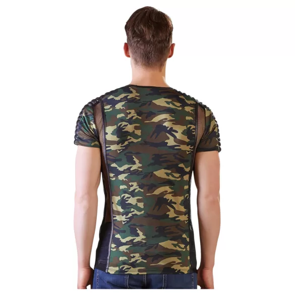 NEK - Tarnfarbenes Herren T-Shirt (Grün-Braun) - 2XL