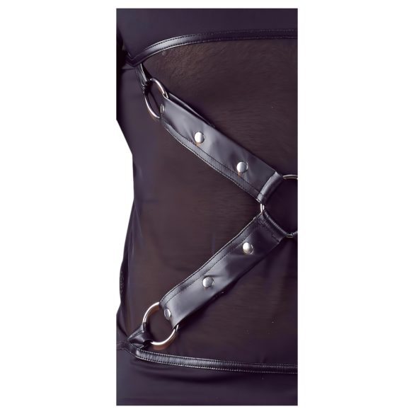 NEK - Langarmshirt mit Kreuzträger für Herren (schwarz) - XL