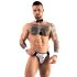 Svenjoyment - Herren Kellner-Tanga-Set (schwarz-weiß) - M