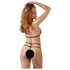Cottelli - Offenes Spitzen-Set (schwarz)