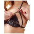 Cottelli - Offenes Spitzen-Set (schwarz) - M