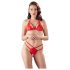 Cottelli - offenes Spitzen-BH-Set (rot) - XL